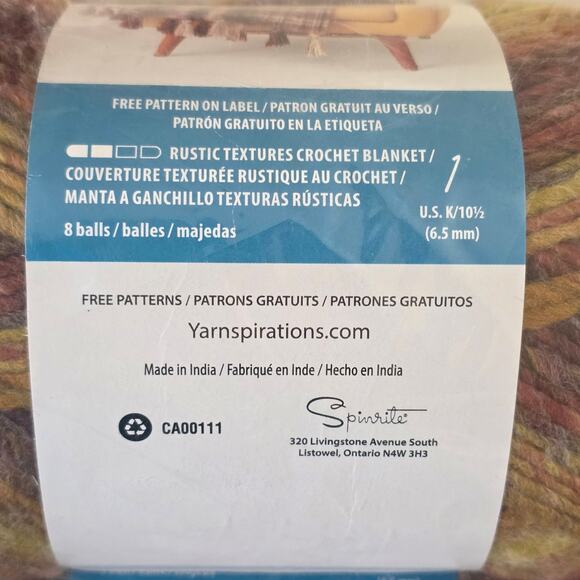 Bernat Symphony Yarn Set of 2 Skeins Multicolor Acrylic Wool Blend NEW - Picture 5 of 9